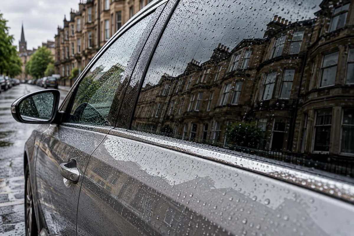 Glasgow weather and car care: a manageable cleaning routine — illustrative editorial photograph